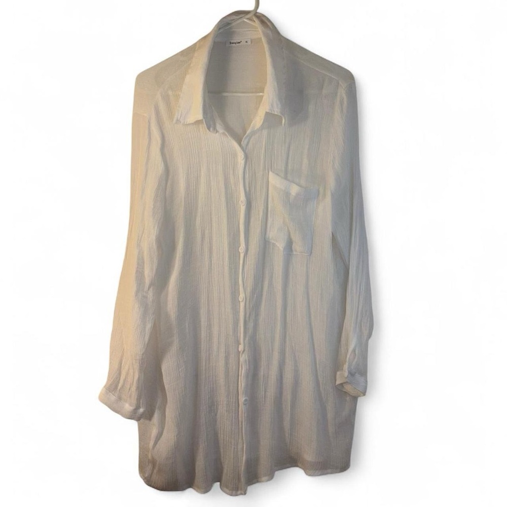 Women's White Button Down Shirt
